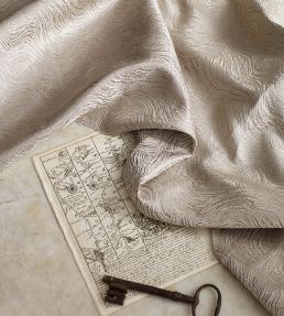 Strata Silk Fabric by James Hare Ivory