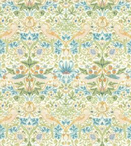 Strawberry Thief Wallpaper by Clarke & Clarke Apple/Blush