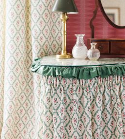 Strawberry Trellis Fabric by Barneby Gates Vintage Cream