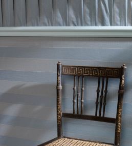 Suffolk Stripe Fabric by Zoffany Stockholm Blue
