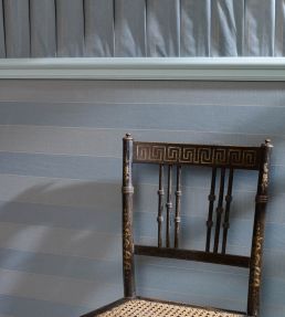 Suffolk Stripe Fabric by Zoffany Venetian Red