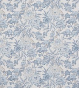 Summer Peony Fabric by GP & J Baker Blue