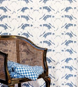 Swan Lake Wallpaper by Barneby Gates Inky Blue