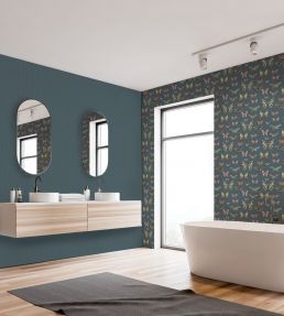 Taman Wallpaper by Arley House Navy