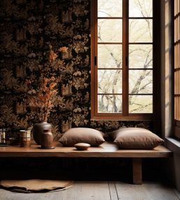 Tang Walk Wallpaper by Coordonne Onyx