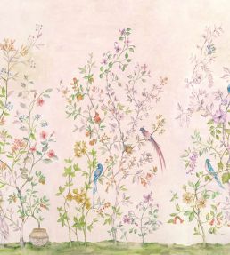 Tea Garden Mural by Coordonne Pink