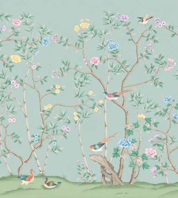 The Garden of Dreams Mural by Woodchip & Magnolia Duck Egg