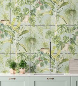 The Green House Wallpaper by Brand McKenzie House Green