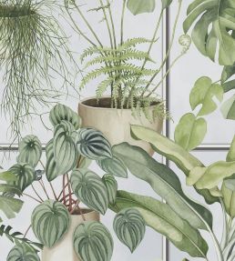 The Green House Wallpaper by Brand McKenzie Sky Blue