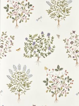 Thyme Walk Wallpaper by Sanderson Damson/Quince