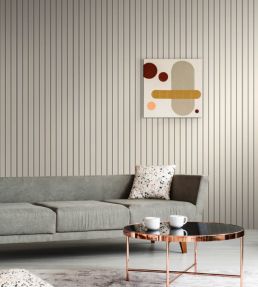 Ticking Stripe Wallpaper by Ohpopsi Elephant
