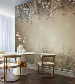 Trailing Magnolia Mural by 1838 Wallcoverings Burnished