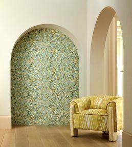Tree Tops Wallpaper by Harlequin Honey/Clover/Sky