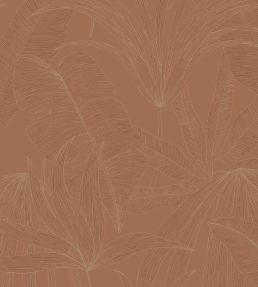 Tropical Leaf Wallpaper by Eijffinger Orange / Terracotta