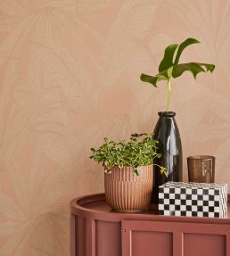 Tropical Leaf Wallpaper by Eijffinger Pink
