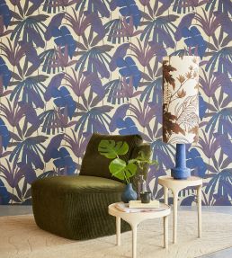 Tropical Palm Wallpaper by Eijffinger Purple / Lilac