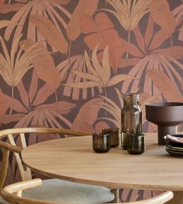 Tropical Palm Wallpaper by Eijffinger Red / Pink / Orange