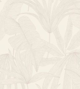 Tropical Leaf Wallpaper by Eijffinger White / Cream