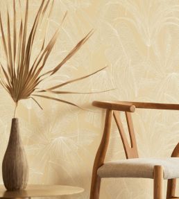 Tropical Leaf Wallpaper by Eijffinger Yellow / Ochre / Gold