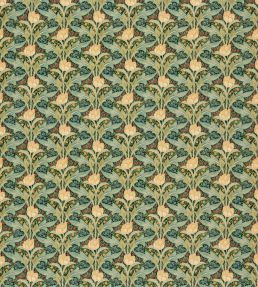 Tulip & Jasmine Velvet Fabric by GP & J Baker Emerald