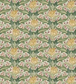 Tulip & Jasmine Wallpaper by GP & J Baker Red/Green