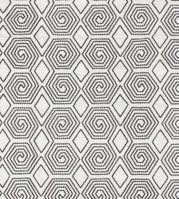 Turkish Maze Fabric by Vanderhurd Black/Cream