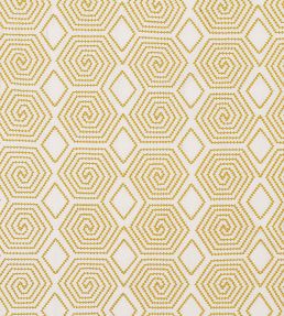 Turkish Maze Fabric by Vanderhurd Saffron/Cream