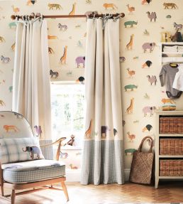 Two by Two Fabric by Sanderson Neapolitan
