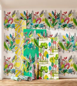 Urban Tropic Wallpaper by Ohpopsi Tropical Bright