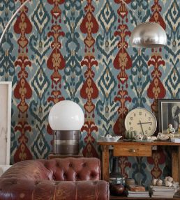 Uzbek Wallpaper by Coordonne Blue