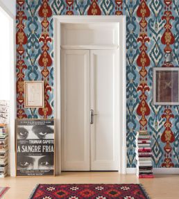 Uzbek Wallpaper by Coordonne Blue