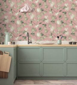 Va Va Frome Wallpaper by Woodchip & Magnolia Powder Pink