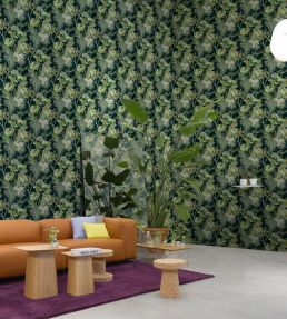 Vegetable Wallpaper by Coordonne Blue