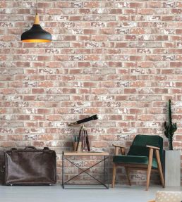 Wayoh Brick Wallpaper by Woodchip & Magnolia Brick