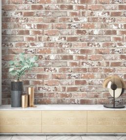 Wayoh Brick Wallpaper by Woodchip & Magnolia Brick