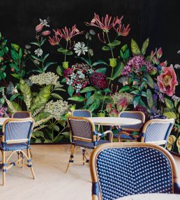 Wild Floral Mural by Coordonne Night