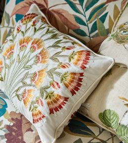 Wild Tulip Fabric by Sanderson Cranberry/Ivory