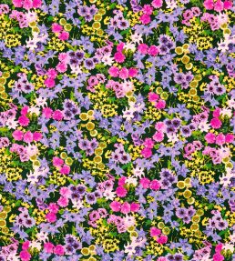 Wildflower Meadow Velvet Fabric by Harlequin Emerald/Amethyst/ Spinel