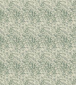 Willow Bough Minor Fabric by Morris & Co Forest/Biscuit