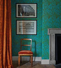 Willow Bough Wallpaper by Morris & Co Pink/Leaf Green