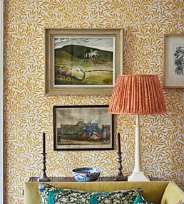 Willow Wallpaper in Yellow by Morris & Co | Jane Clayton