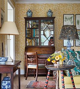 Willow Wallpaper in Yellow by Morris & Co | Jane Clayton
