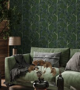 Willow Poem Wallpaper by Coordonne Emerald