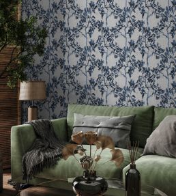 Willow Poem Wallpaper by Coordonne Sapphire