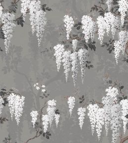 Wisteria Fabric by Woodchip & Magnolia Latte/Slate Grey