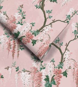 Wisteria Wallpaper by Woodchip & Magnolia Pink Bloom