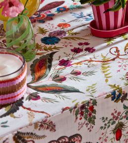 Wonderland Floral Fabric by Harlequin Lapis/Emerald/Carnelian