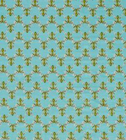 Wood Frog Velvet Fabric by Harlequin Azul / Forest