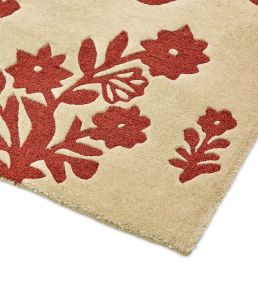 Sanderson Woodland Glade rug Linen/Russet Brown 146801140200 Linen/Russet Brown