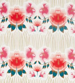 Zapara Fabric by Harlequin Pomegranate/Lagoon